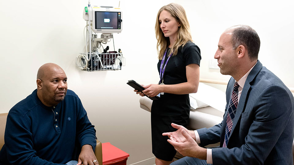 Dr. David Hudesman and Patient