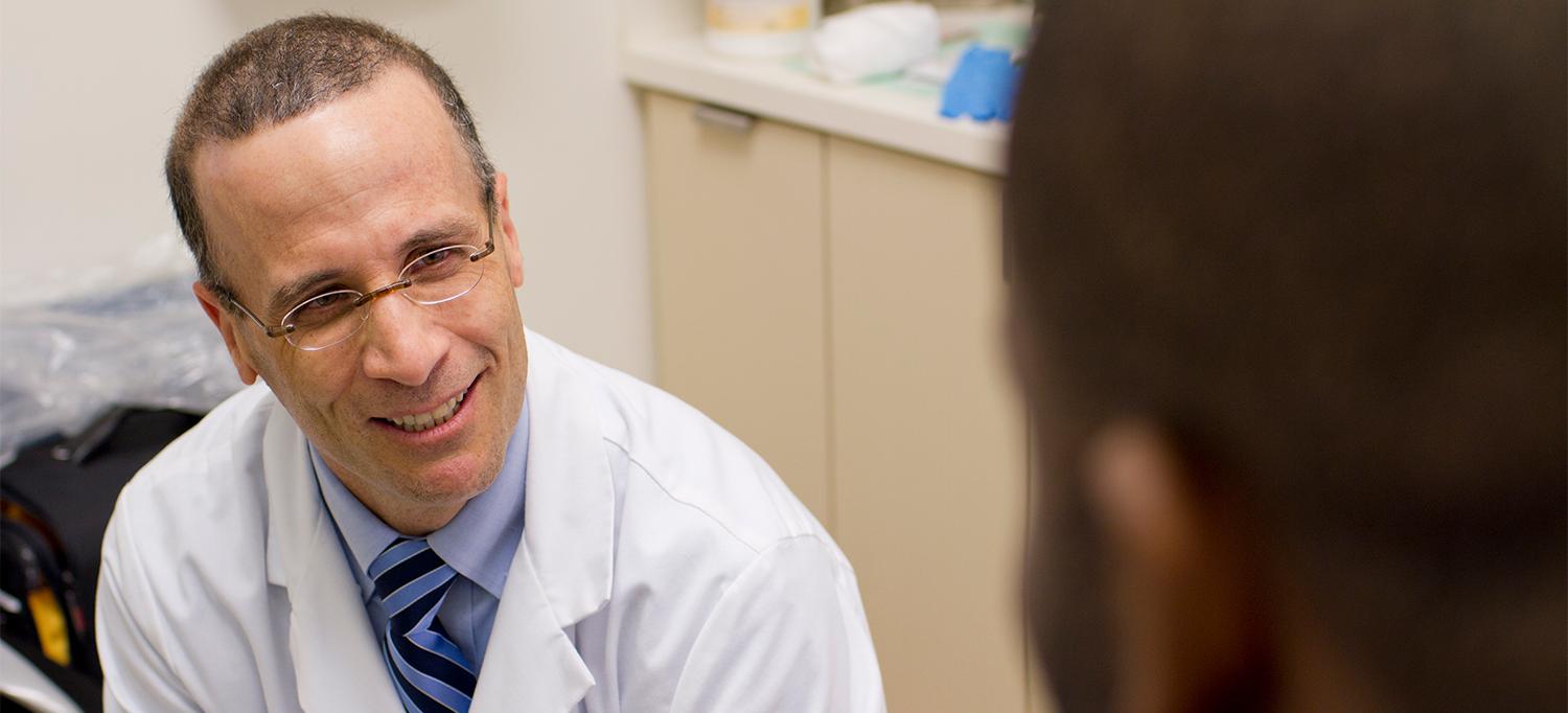 Dr. Dennis A. Cardone with Patient