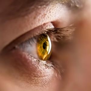 A photo of an eye